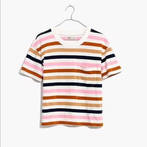Madewell boxy striped t-shirt